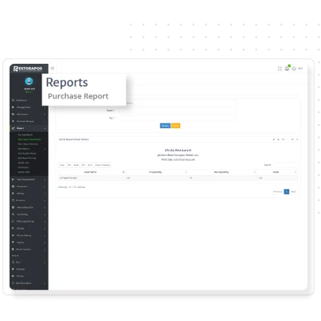 Get real time report and analytics